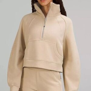 Lululemon Scuba Oversized Funnel Neck Half Zip in Trench